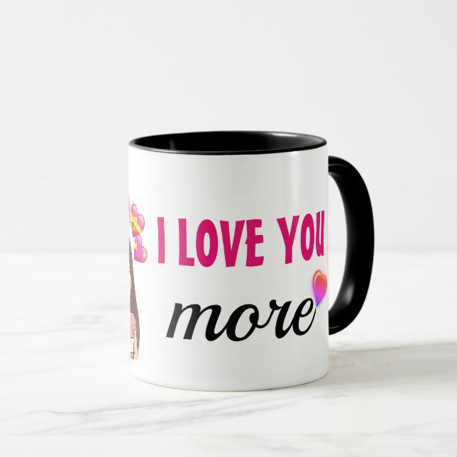 Caneca Infantil Amor Por Você (Frente Esquerda)