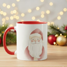 Caneca Infantil Papai Noel Aquarela Merry Mist | N