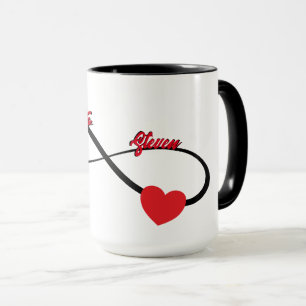 Caneca Infinidade Personalizada Com Coração
