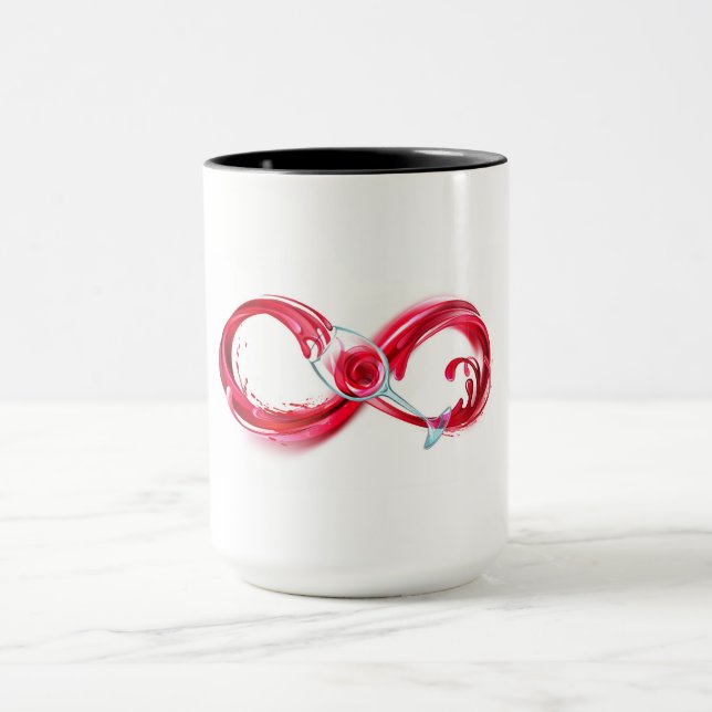 Caneca Infinito com Vinho Tinto (Centro)