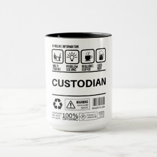 Caneca Informações de Tratamento de Custódia Engraçada