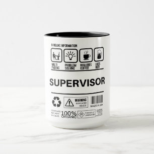 Caneca Informações Engraçadas de Processamento de Supervi