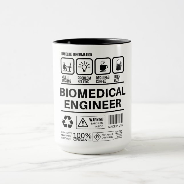 Caneca Informações sobre processamento de Engenheiros bio (Centro)