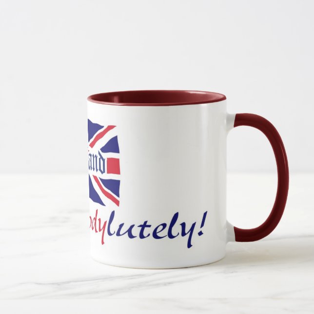 Caneca Inglaterra Absobloodylutely (Direita)