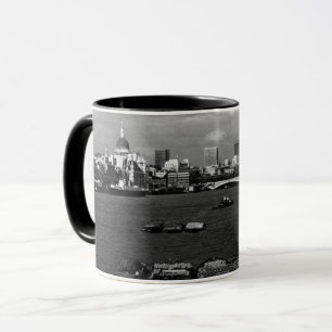 Caneca Inglaterra antiga Londres rio Tâmisa horizonte cid