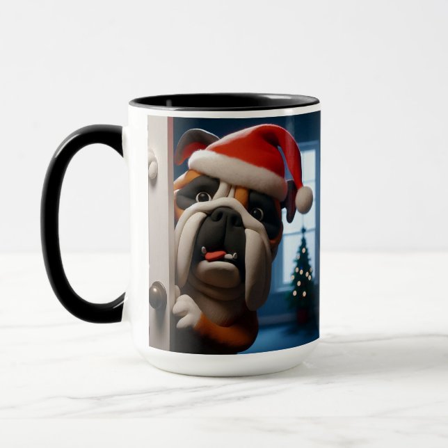 Caneca Inglês Bulldog Claymous Café Mug Cup (Esquerda)