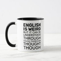 Inglês é esquisito, gramática engraçada