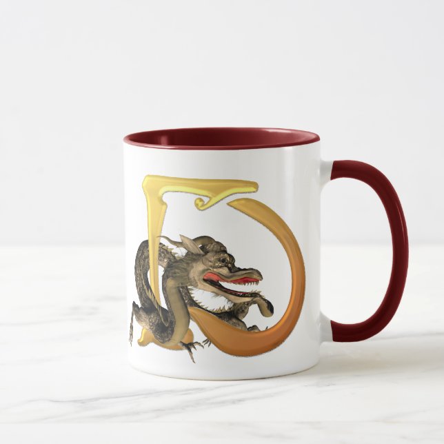 Caneca Iniciais D de Dragonlore (Direita)