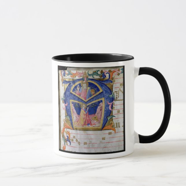 Caneca Inicial "A" de de Corale/Graduale no.5 Historiated (Direita)