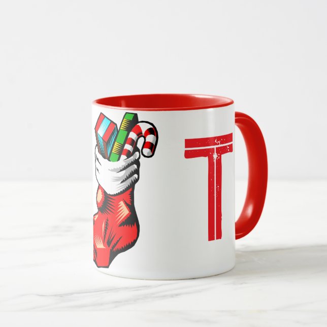 Caneca Inicial de Natal (Frente Esquerda)