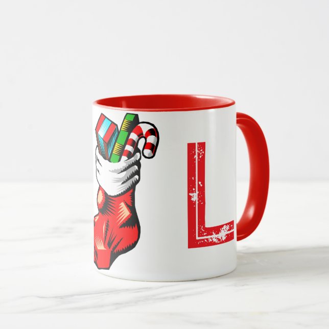 Caneca Inicial de Natal (Frente Esquerda)
