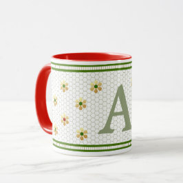 Caneca Inicial personalizada | Chic Dourada Daisy Honeyco