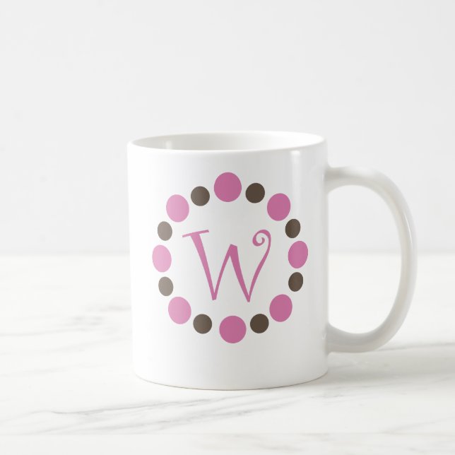 Caneca inicial "W " de Dotz (Direita)