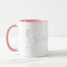 Inner Bloom – Perfil de Mulher de Linha Única com