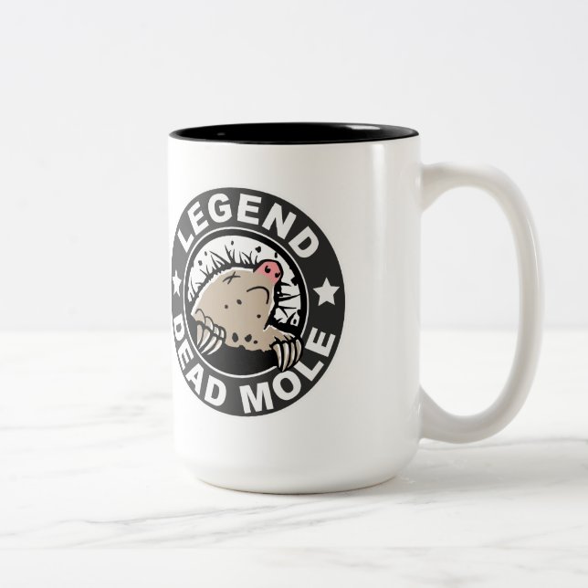 Caneca inoperante da toupeira da legenda (Direita)