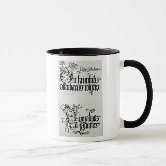 Caneca Inscrição no roteiro gótico (Direita)