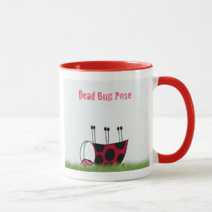 Caneca Inseto de Ladybug engraçado Yoga Pose