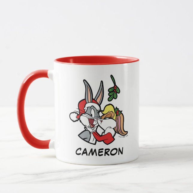 Caneca INSETOS BUNNY™ & Lola "Feliz Mistletoe" (Esquerda)