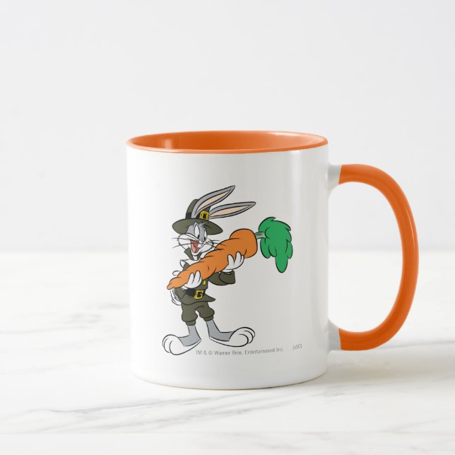 Caneca INSETOS BUNNY™ Pergrim Ação de Graças Cenoura (Direita)