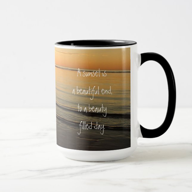 Caneca Inspiração Coca-Sol no oceano Coffee Mug (Direita)