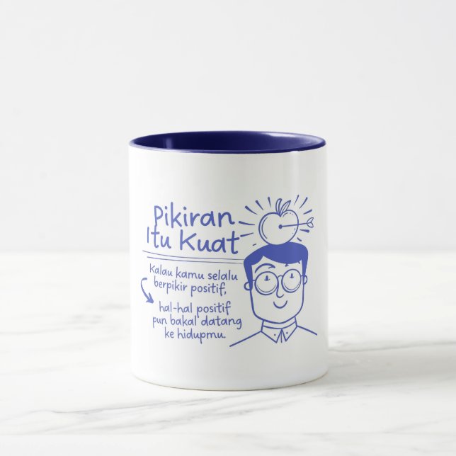 Caneca Inspiração de Cotação Positiva (Centro)