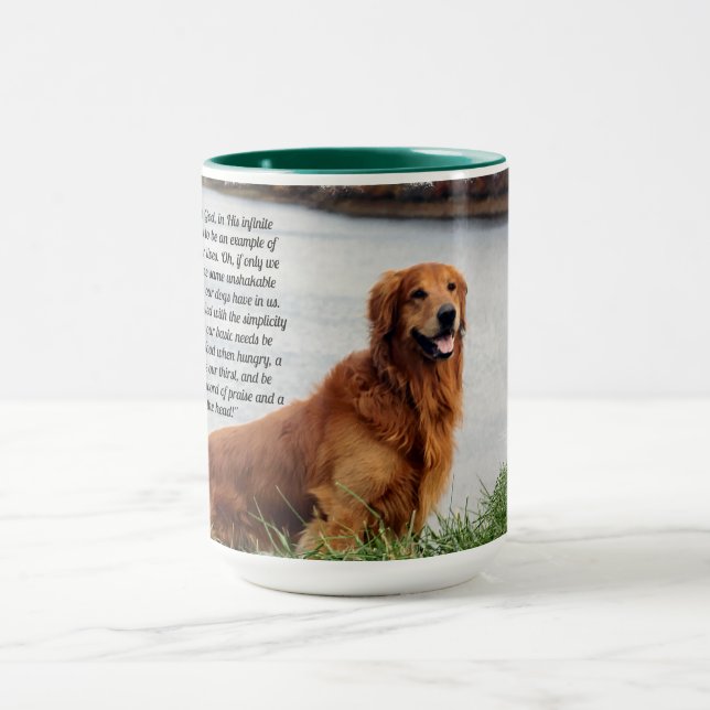 Caneca Inspiração de fé inabalável (Centro)