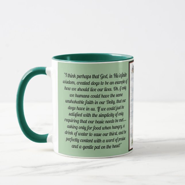 Caneca Inspiração de fé inabalável (Esquerda)