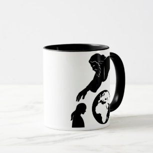 Caneca Inspiração Deus chegando ao Minimalista da Terra