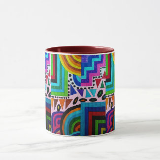 Caneca Inspirações africanas coloridas