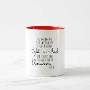 Caneca inspirada das citações de Anais Nin