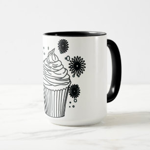 Caneca Inspirado no Sobremesa: Cupcake Feliz Coffee Mug