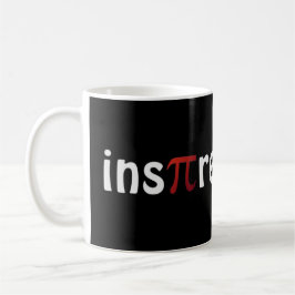 Caneca Inspirador inspire a matemática Pi