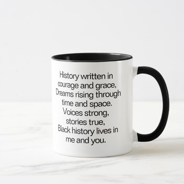 Caneca Inspiradora da História Negra (Direita)