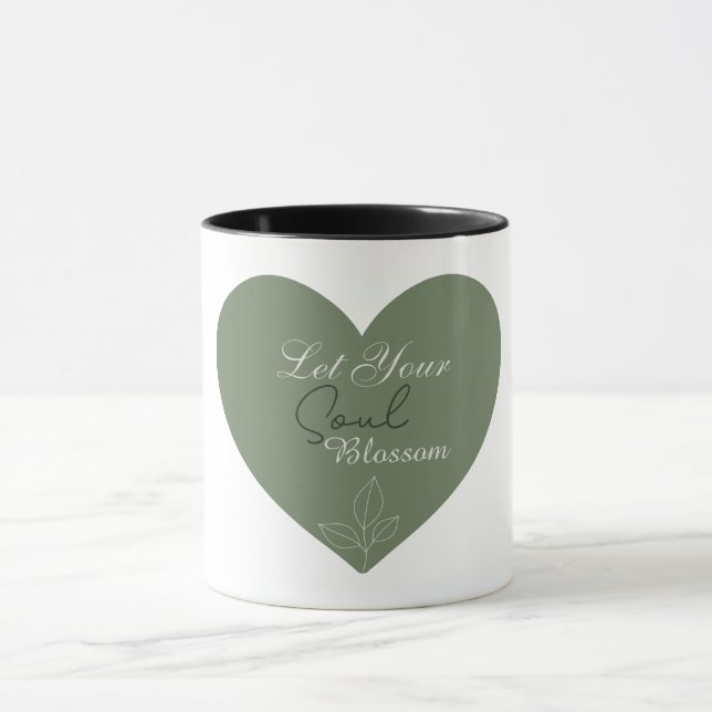 Caneca Inspiradora Deixe Sua Alma Florescer (Centro)