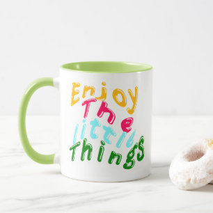 Caneca Inspiradora Desfrute as Pequenas Coisas