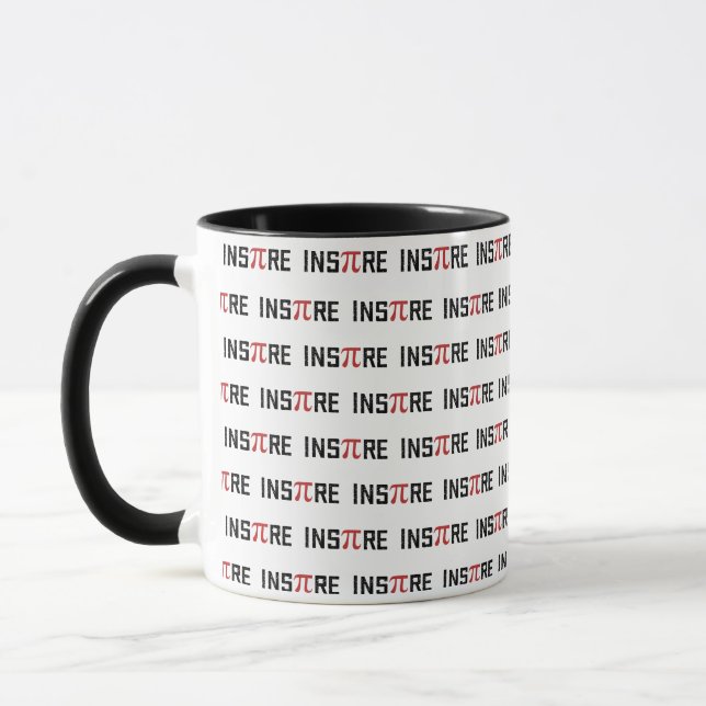 Caneca InsPire Pi dia | Presentes de Matemática Feliz Pi- (Esquerda)