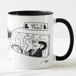 Caneca Instrutor de condução ou Excritor Cartoon Mug