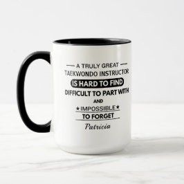 Caneca Instrutor de Taekwondo Personalizado