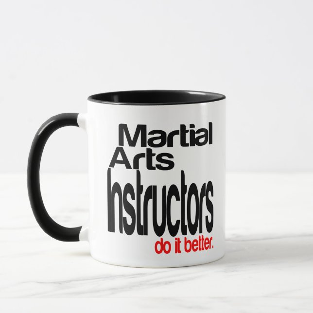 Caneca Instrutores de artes marciais fazem melhor (Esquerda)