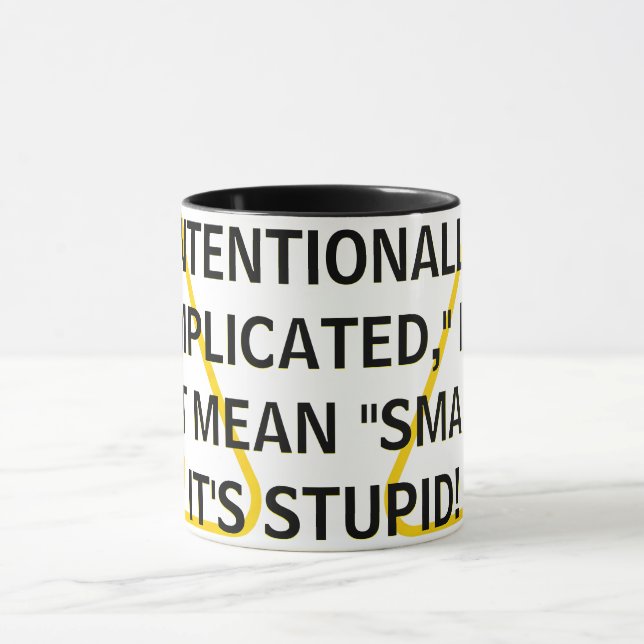 CANECA INTENCIONALMENTE "COMPLICADO", NÃO SIGNIFICA "INTE (Centro)