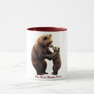 Caneca Interação Realista entre o Urso da Mamã e o Cub