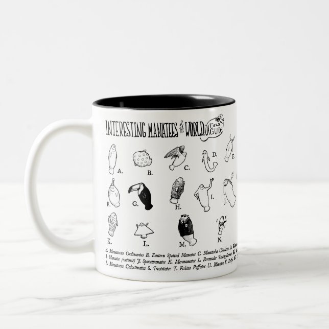 Caneca interessante dos peixes-boi (Esquerda)