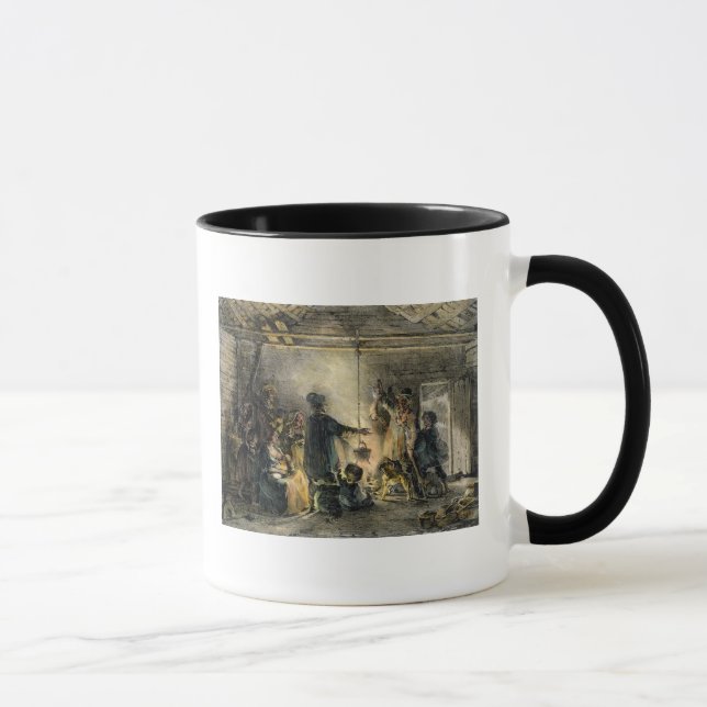 Caneca Interior da cabana de um mineiro de carvão (Direita)