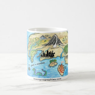Caneca interna do mapa das geografias