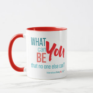 Caneca Internacional Ser Você Dia™ QuTwo-Tone Mug