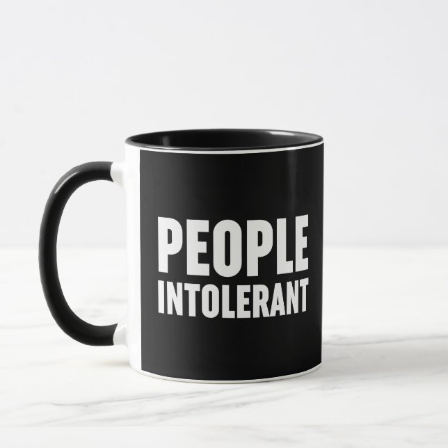 Caneca Intolerante ao Pessoas (Esquerda)