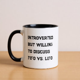 Caneca Introverted Accountant Funny Quote Coffee Mug