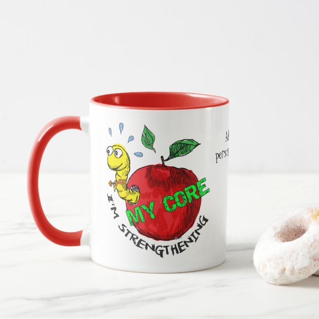 Caneca invasor da Apple personalizado (Com Donut)