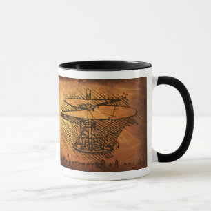 Caneca Invenções de Leonardo da Vinci