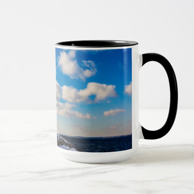 Caneca Inverno do farol | na angra de Peggy, Nova Escócia (Direita)